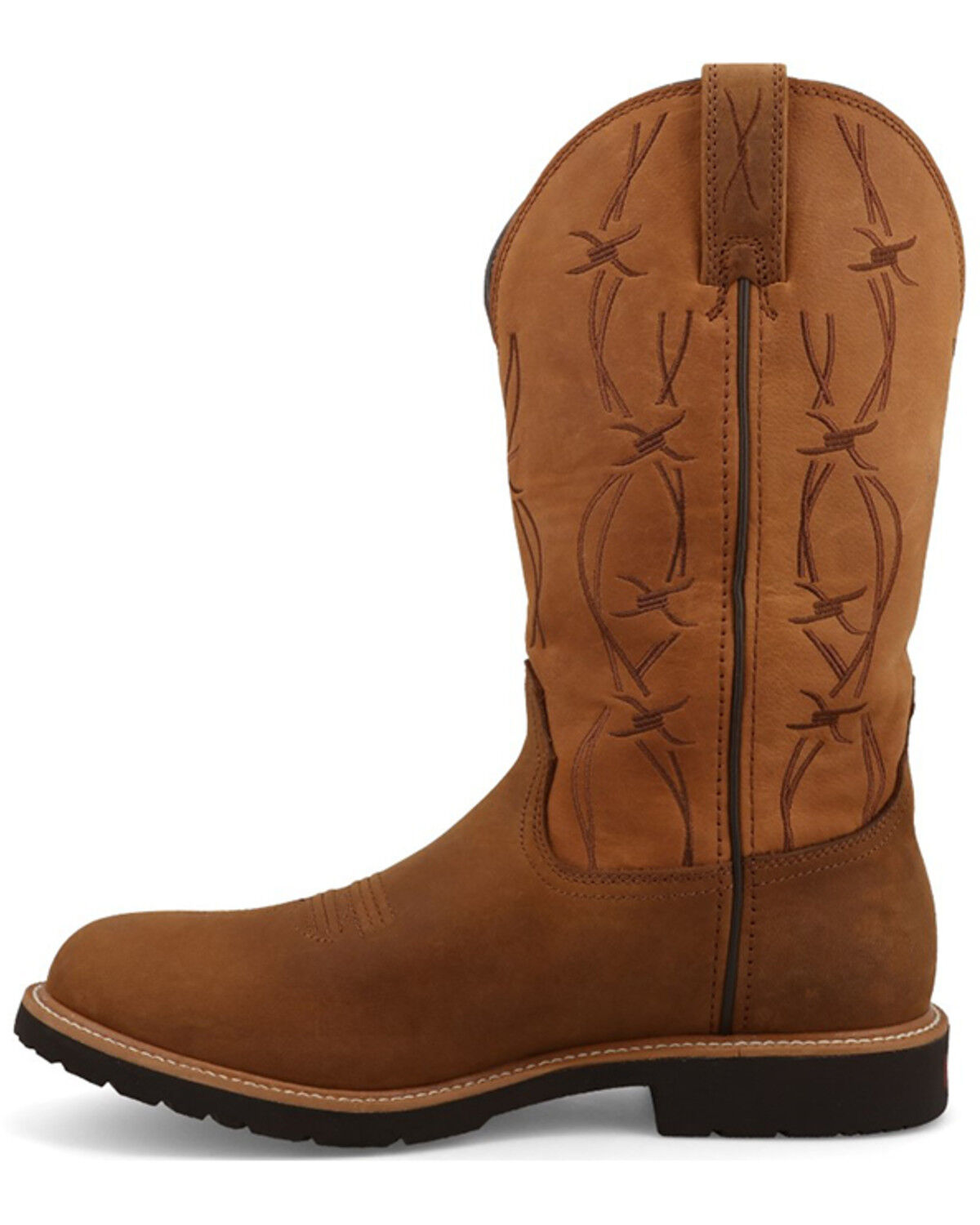 Image #3 - Twisted X Men's 12" Western Work Boots - Nano Toe, Taupe, hi-res