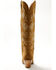 Image #5 - Shyanne Women's Flora Suede Tall Western Boots - Snip Toe, Tan, hi-res