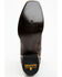 Image #7 - Dan Post Men's Exotic Ostrich Leg Western Boots - Square Toe, Chocolate, hi-res