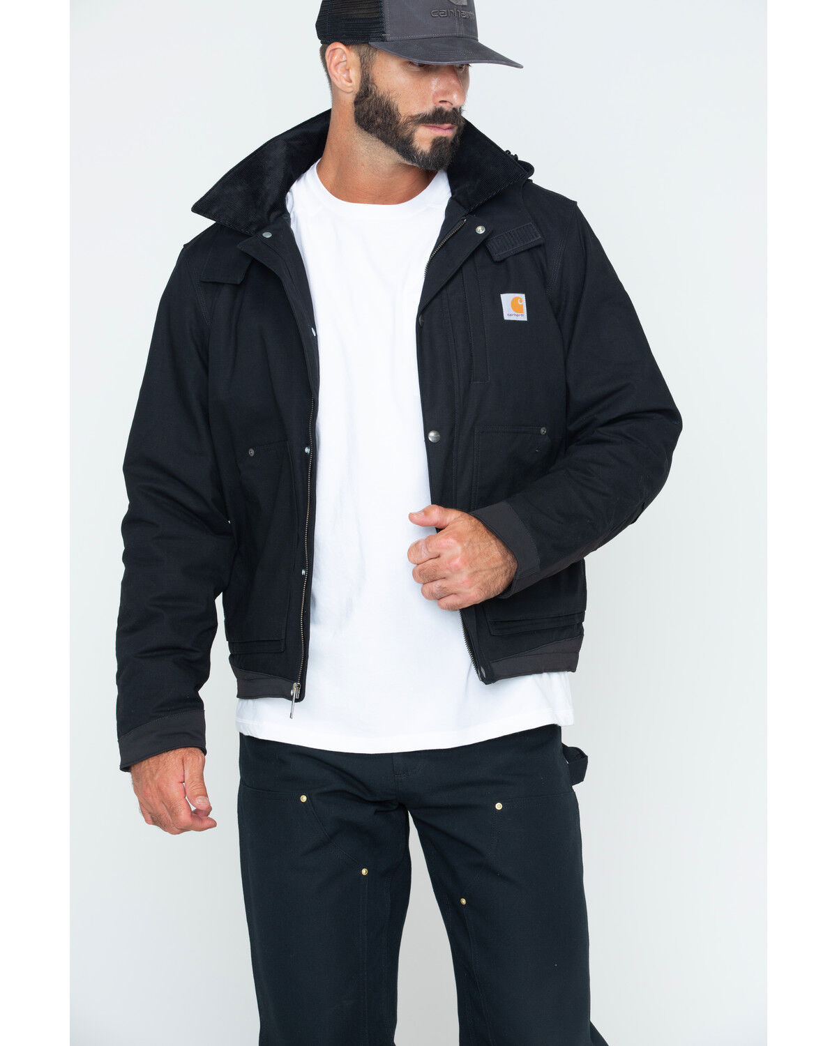 mens carhartt jacket no hood