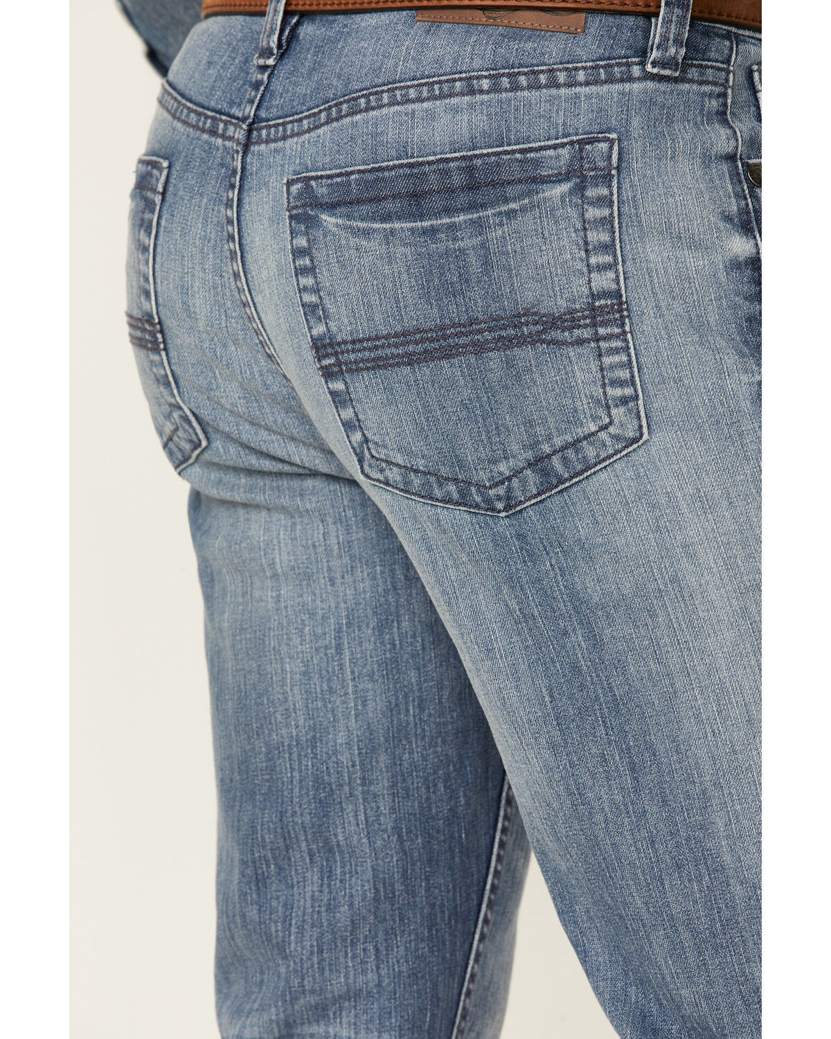 Image #4 - Cody James Men's Buckskin Light Wash Slim Straight Stretch Denim Jeans, Blue, hi-res