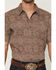 Image #3 - Gibson Trading Co Men's Sundown Drapes Medallion Print Short Sleeve Button-Down Western Shirt, Rust Copper, hi-res