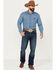 Image #1 - Wrangler Retro Men's Medium Wash Slim Straight Stretch Jeans, , hi-res