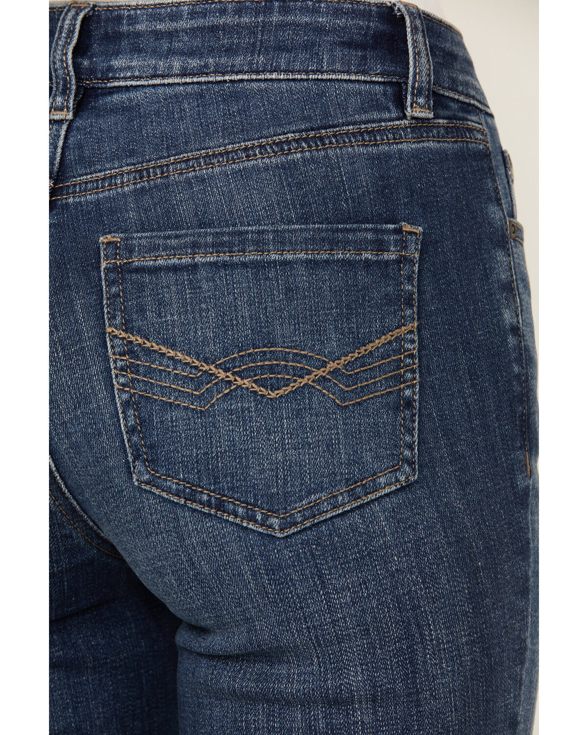 Image #4 - Idyllwind Women's Dark Wash Rebel Western Embroidered Mid Rise Stretch Denim Jeans, Dark Wash, hi-res