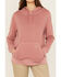 Image #3 - Carhartt Women's Relaxed Fit Midweight French Terry Hoodie, Maroon, hi-res