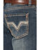 Image #4 - Rock & Roll Denim Men's Double Barrel Reflex Medium Wash Bootcut Stretch Denim Jeans, Medium Wash, hi-res