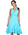 Scully Women's Peruvian Cotton Halter Dress, Turquoise, hi-res
