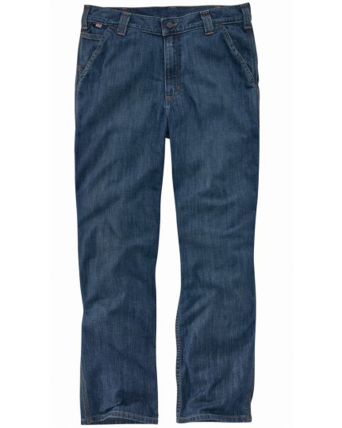 Image #1 - Carhartt Men's FR Boulder Force Rugged Flex® Relaxed Utility Work Jeans, Slate, hi-res