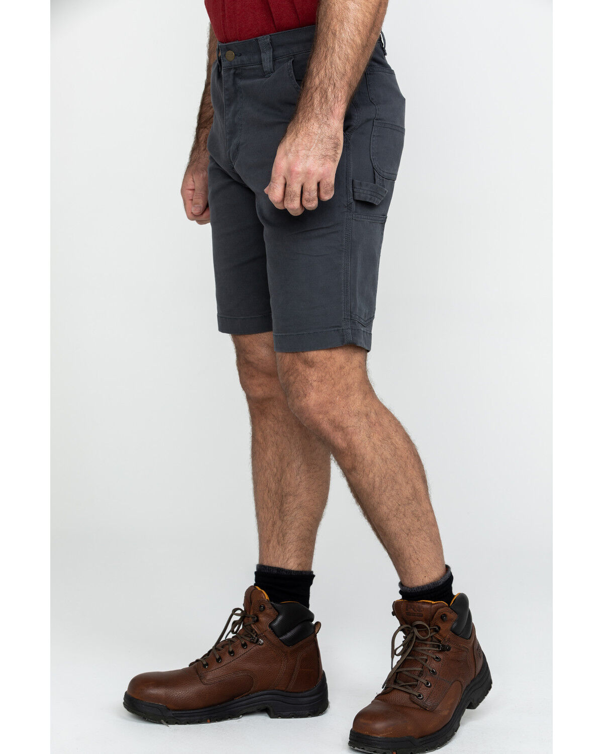 Image #3 - Carhartt Men's 11" Rugged Flex® Dungaree Rigby Work Shorts, Dark Grey, hi-res