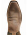 Image #6 - Lucchese Men's Distressed Shell Cowhide Western Boots - Snip Toe, Beige/khaki, hi-res