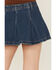 Image #4 - Free People Women's Madison Ave Dark Wash Mini Denim Skirt, Dark Wash, hi-res