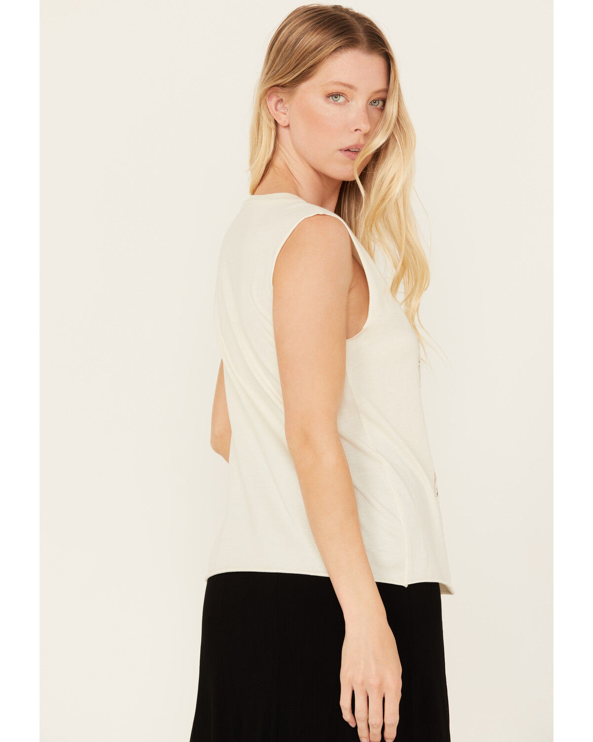 Image #4 - Idyllwind Women's Maude Saddle Up Buttercup Graphic Tank, Ivory, hi-res