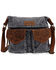 Image #1 - Wrangler Women's Fringe Floral Tooled Denim Crossbody Bag, Blue, hi-res