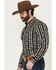 Image #2 - RANK 45® Men's Fargo Southwestern Striped Long Sleeve Button-Down Stretch Western Shirt, Multi, hi-res