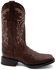 Image #2 - Ferrini Men's Dylan Tall Western Boots - Broad Square Toe, Brandy Brown, hi-res