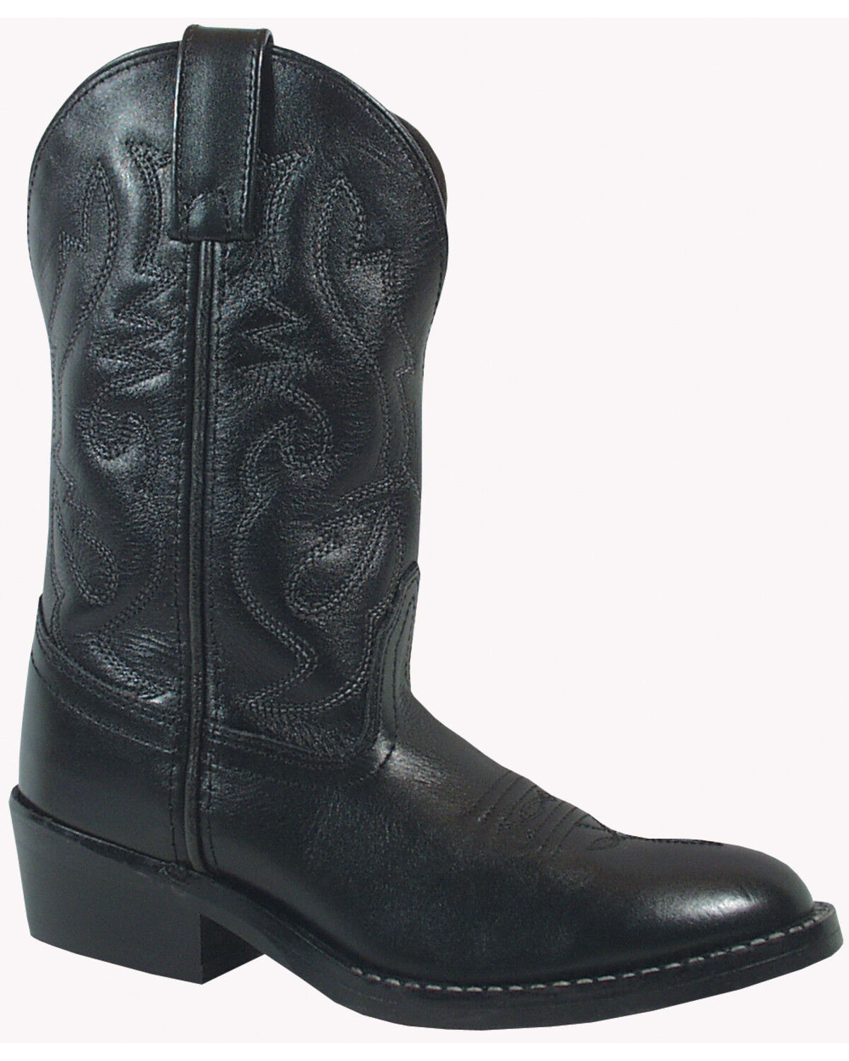 Image #1 - Smoky Mountain Toddler Boys' Denver Western Boots - Round Toe, Black, hi-res