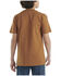 Image #3 - Carhartt Boys' Solid Short Sleeve Pocket T-Shirt, Brown, hi-res