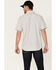 Image #4 - Moonshine Spirit Men's Haystack Solid Short Sleeve Snap Western Shirt , Grey, hi-res