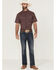 Image #2 - RANK 45&reg; Men's Pick Up Small Plaid Print Short Sleeve Button-Down Western Shirt, Blue, hi-res