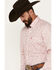 Image #2 - George Strait by Wrangler Men's Floral Print Long Sleeve Button-Down Western Shirt, Red, hi-res