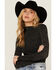 Image #2 - Rock & Roll Denim Women's Lurex Long Sleeve Top, , hi-res