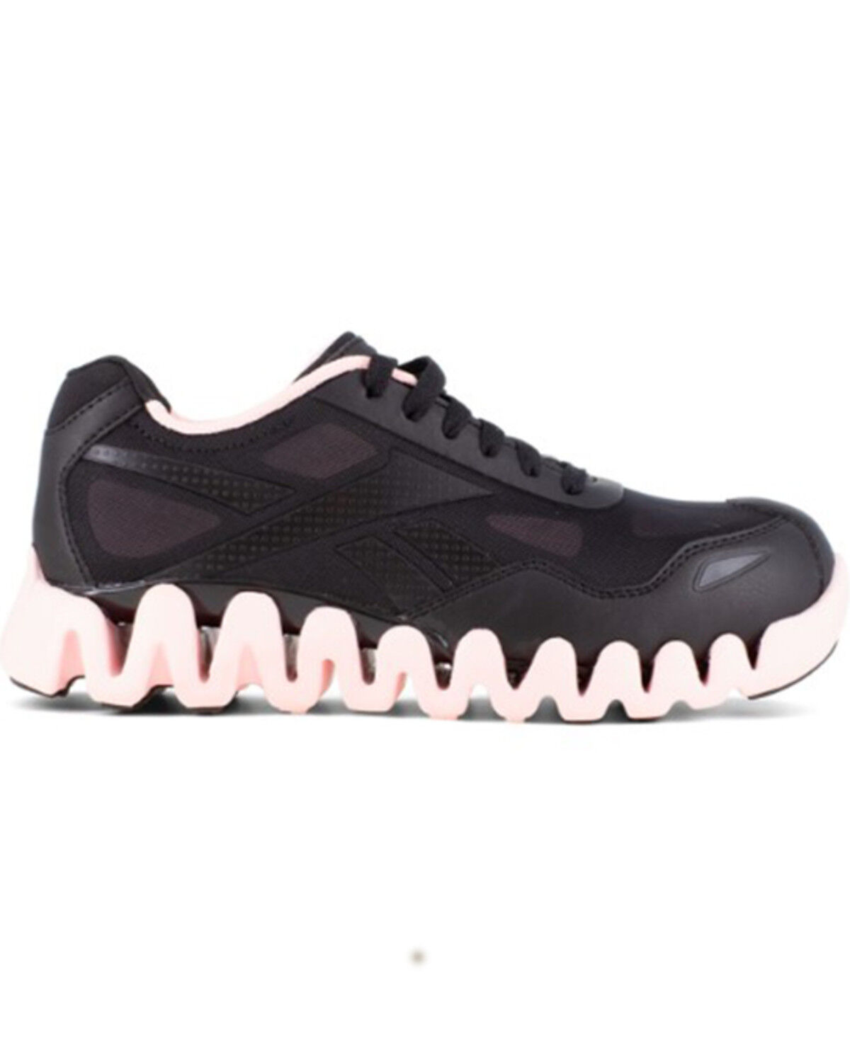 Image #2 - Reebok Women's Zug Pulse Metal Free Lace-Up Work Sneaker - Composite Toe, Pink/black, hi-res