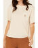 Image #3 - Carhartt Women's Tencel™ Fiber Series Loose Fit Short Sleeve Pocket Work Shirt, Oatmeal, hi-res