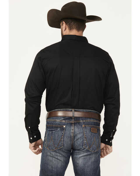 Image #4 - Cody James Men's Basic Twill Long Sleeve Button-Down Performance Western Shirt - Big, Black, hi-res
