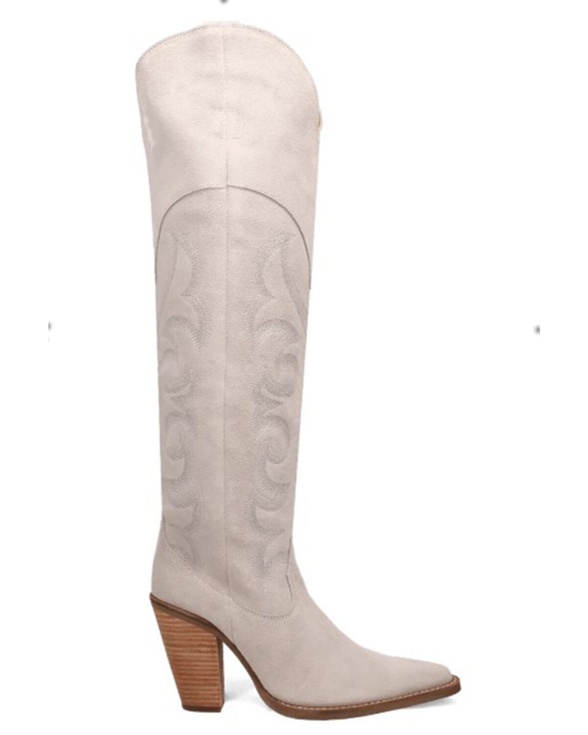 Image #2 - Dingo Women's Primadonna Tall Western Boots - Snip Toe, White, hi-res