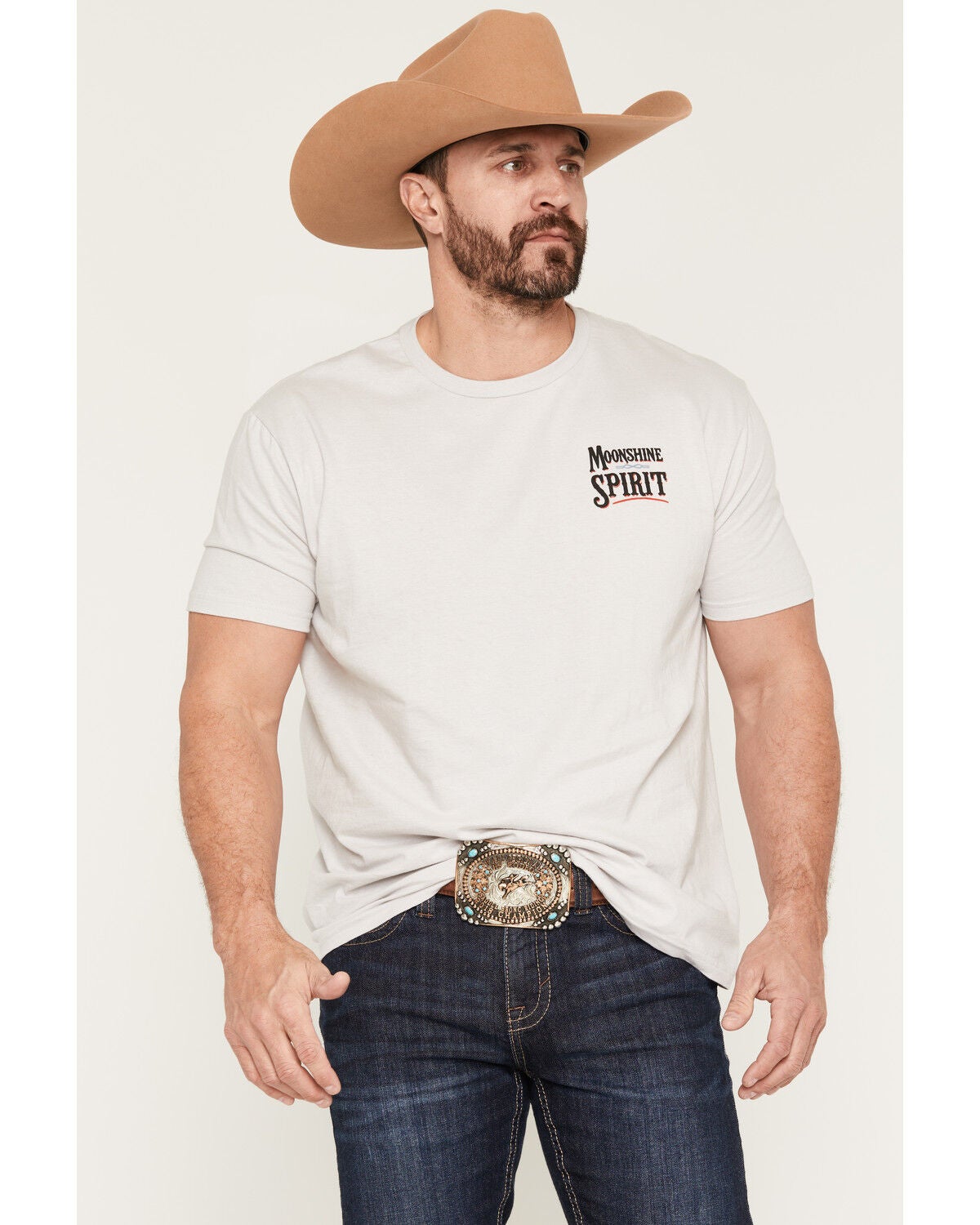 Image #4 - Moonshine Spirit&reg; Men's Dentro Short Sleeve Graphic T-Shirt, Cream, hi-res