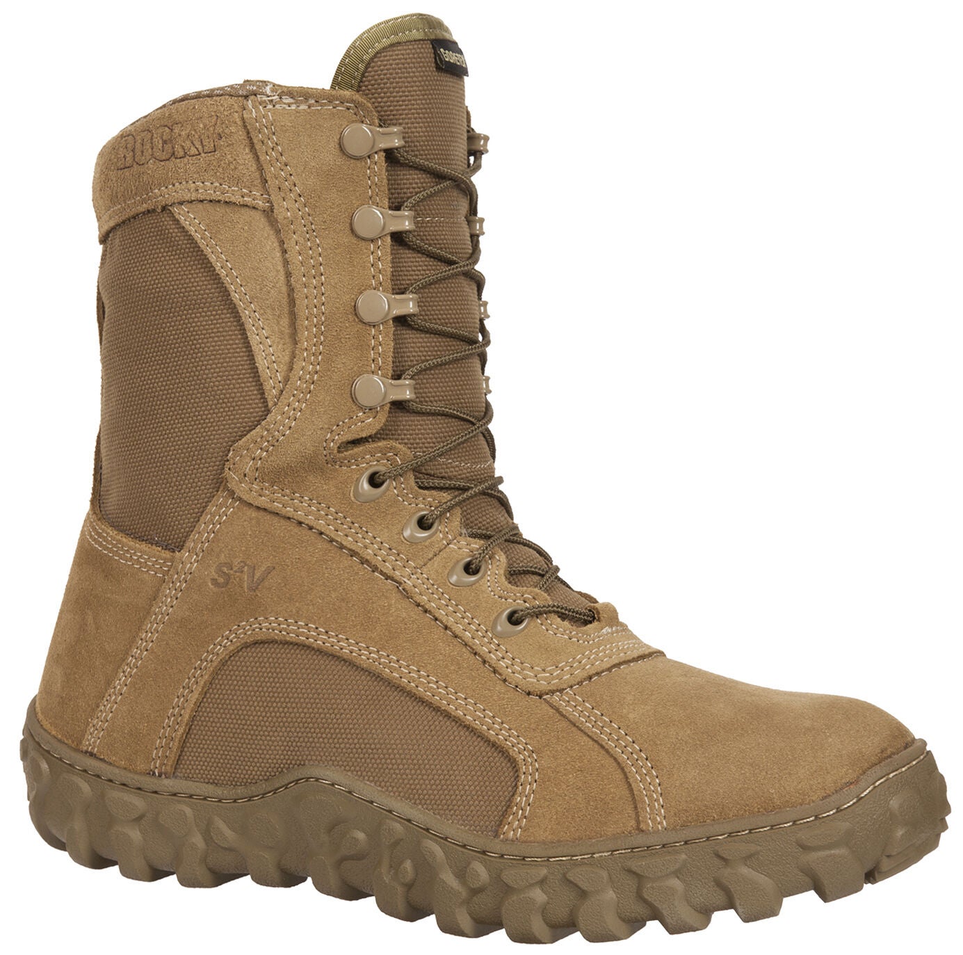 Rocky S2V Gore-Tex Waterproof Insulated Military Duty Boots - Round Toe, Brown, hi-res