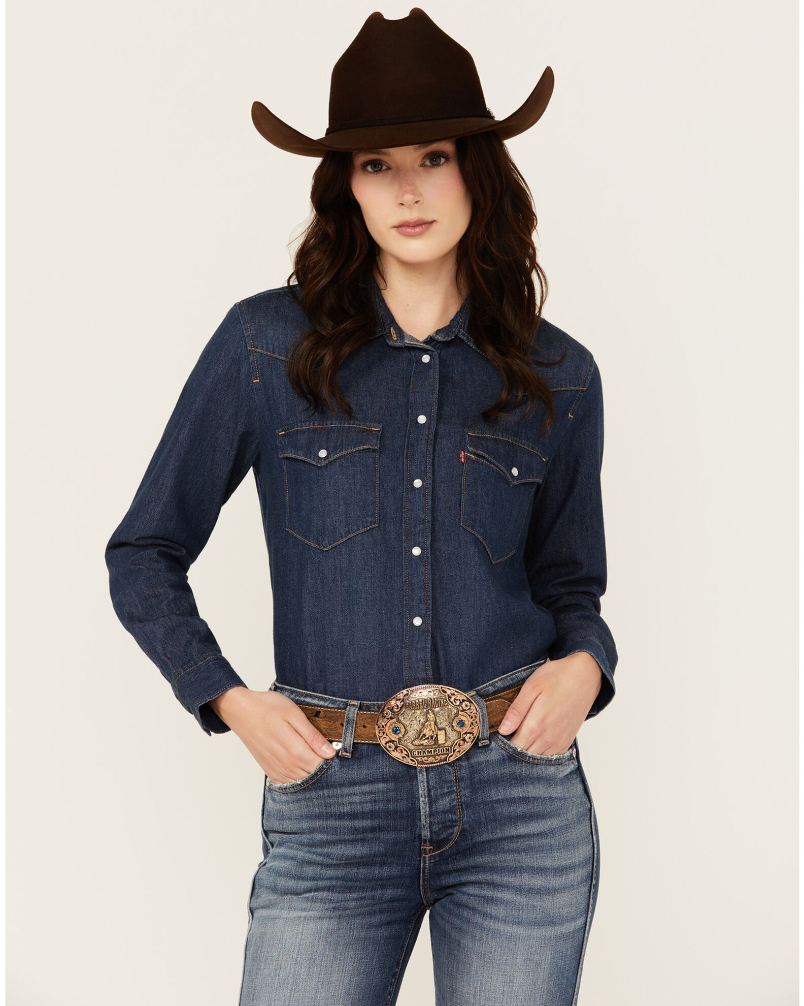 Levi's ultimate western denim shirt sale