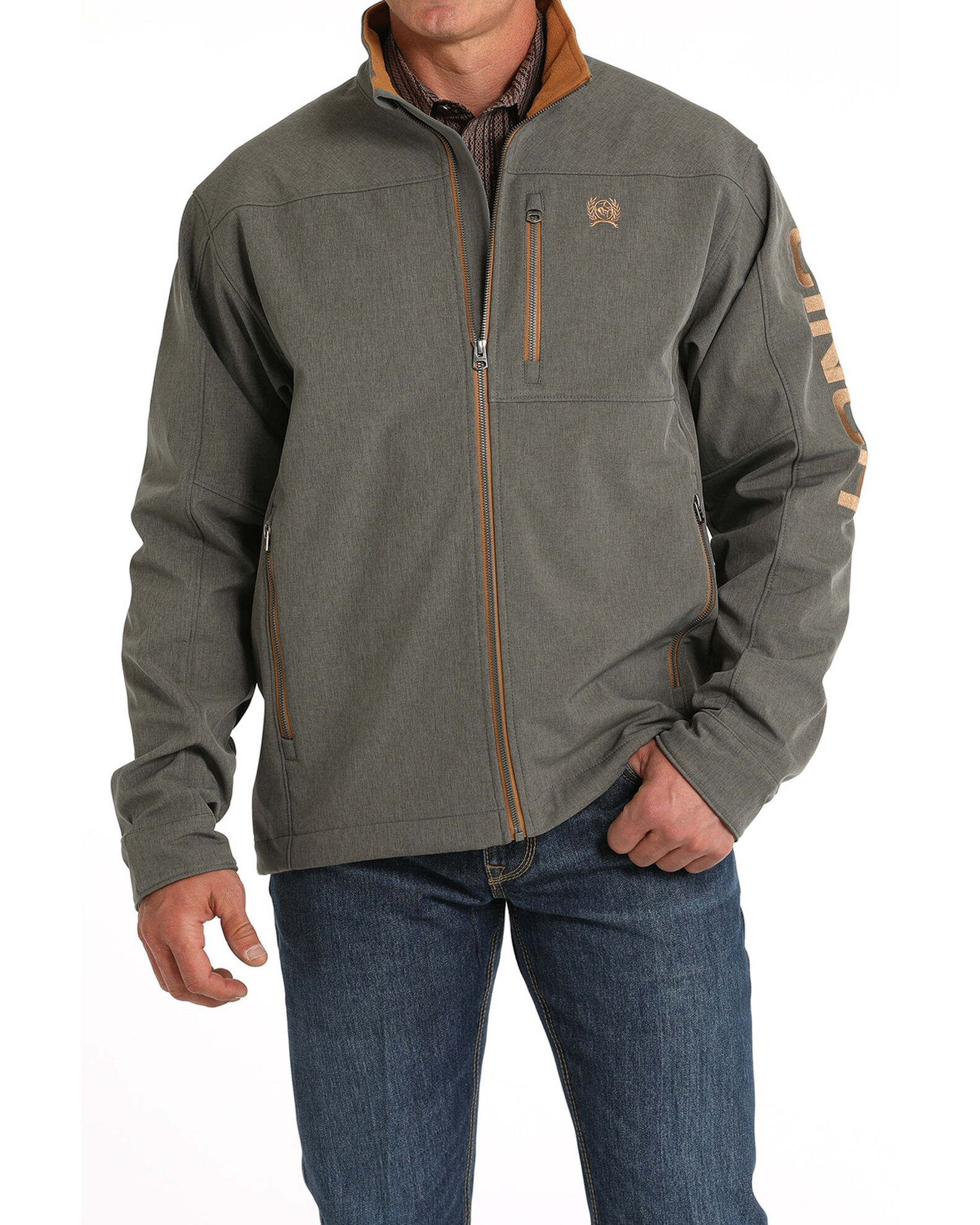 Product Name: Cinch Men's Solid Logo Bonded Softshell Jacket - Big