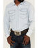 Image #3 - Kimes Ranch Men's Grimes Light Wash Denim Long Sleeve Snap Western Shirt , Light Blue, hi-res