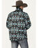 Image #2 - Rock & Roll Denim Men's Quilted Southwestern Snap Jacket, Taupe, hi-res