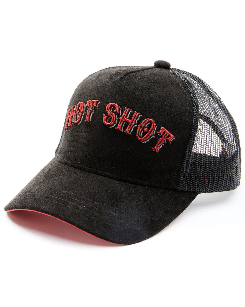 Shyanne Women's Hot Shot Embroidered Mesh-Back Ball Cap , Black, hi-res