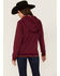 Kimes Ranch Women's Two-Scoops Logo Hoodie Sweatshirt, Wine, hi-res