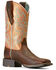 Image #1 - Ariat Women's Round Up StretchFit Western Boots - Broad Square Toe, Brown, hi-res