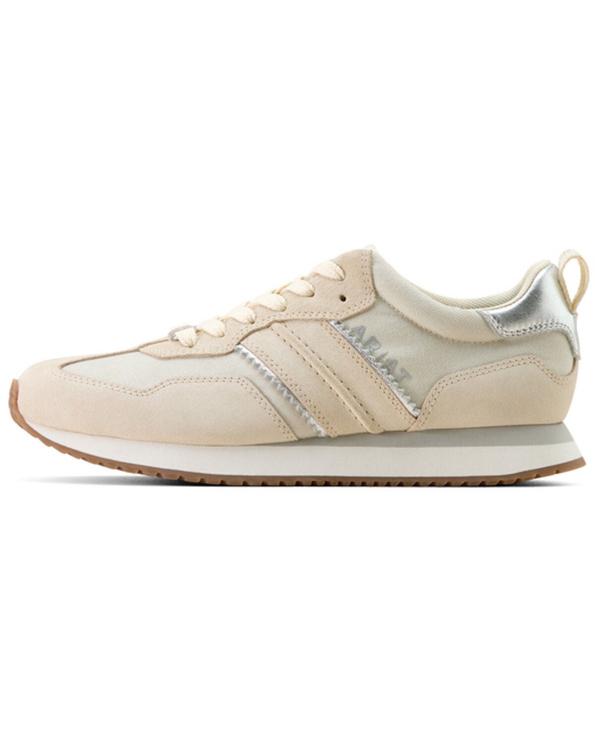 Image #2 - Ariat Women's Ranch Runner Casual Shoes, Cream, hi-res