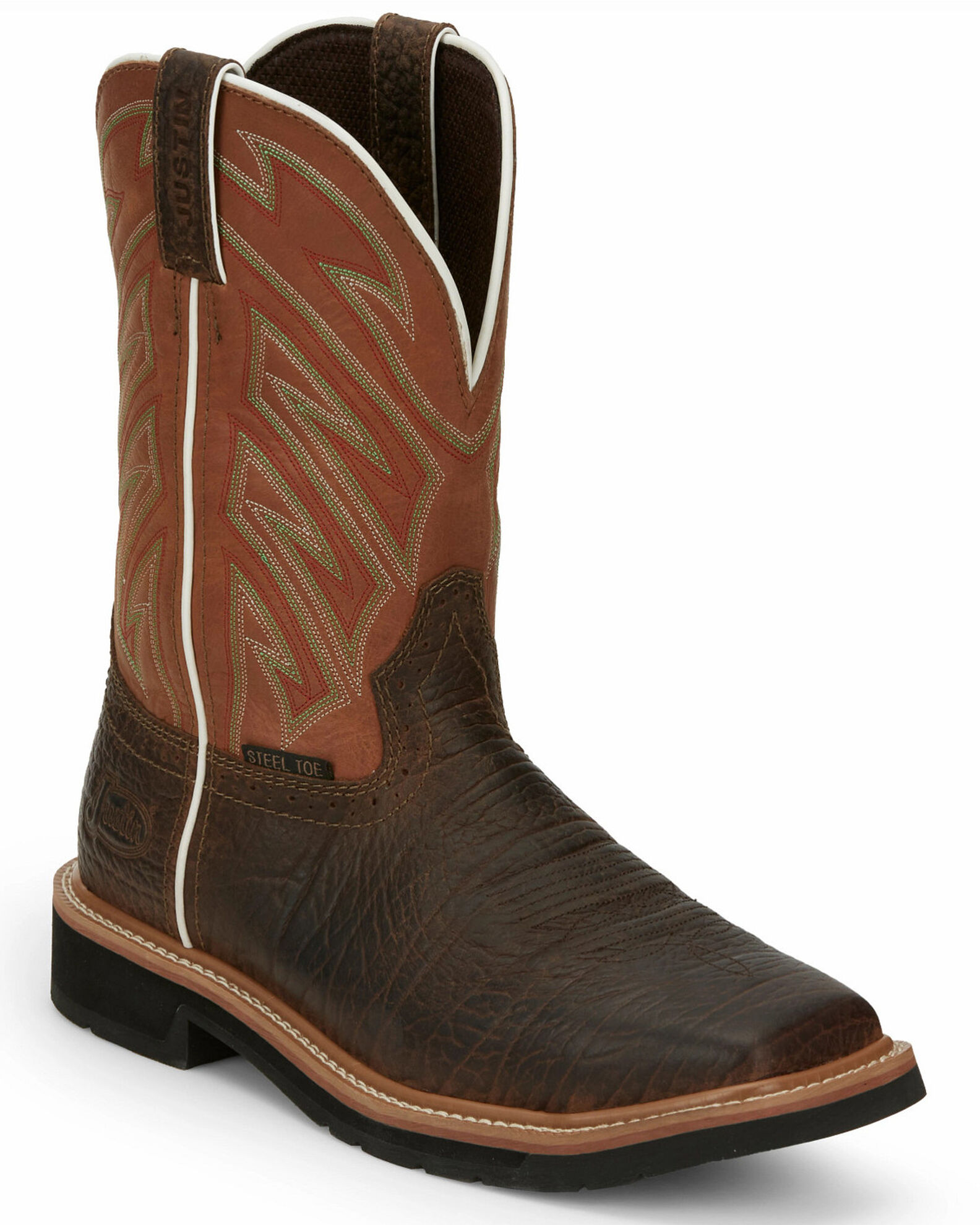 Justin square toe composite boots discount