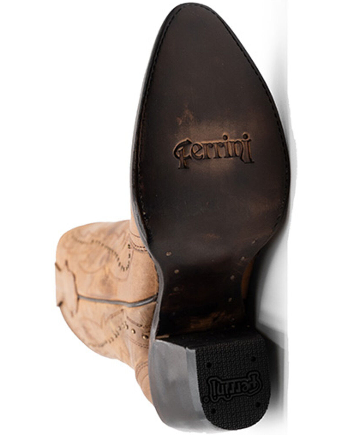 Image #7 - Ferrini Women's Siren Western Boots - Snip Toe, Brown, hi-res