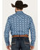 Image #4 - Cinch Men's Southwestern Print Long Sleeve Western Snap Shirt, Light Blue, hi-res