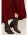 Image #1 - Marco Delli Women's Senegal Fashion Booties - Round Toe, Black, hi-res
