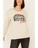  Ariat Women's Heather Oatmeal Western Vibes Graphic Long Sleeve Top , Oatmeal, hi-res