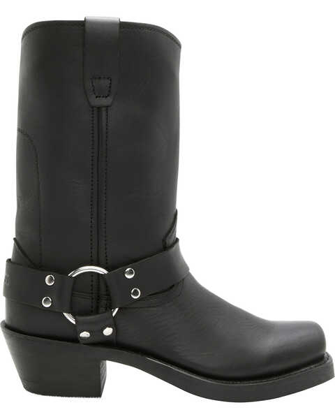 Image #2 - Durango Women's Black Harness Western Boots - Square Toe, Black, hi-res