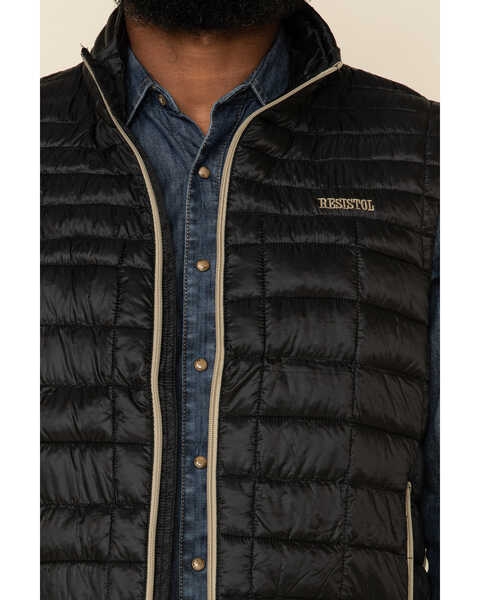 Image #5 - Resistol Men's Black Cold Bloq Zip Front Vest , , hi-res