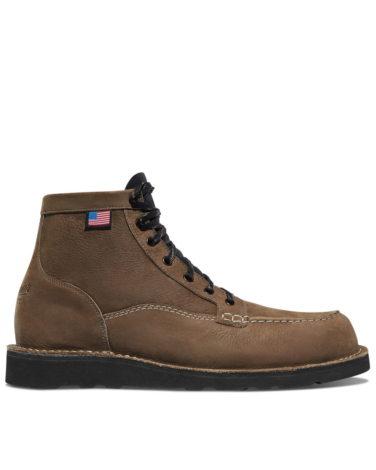 Image #2 - Danner Men's Bull Run Lace-Up Work Boots - Soft Toe, , hi-res