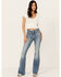 Image #1 - Idyllwind Women's Barnwell Medium Wash High Rise Flare Stretch Denim Jeans, Medium Wash, hi-res