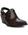 Image #1 - Golo Women's Billy Jean Buckle Western Mules - Snip Toe, Dark Brown, hi-res