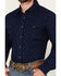 Image #3 - Wrangler Retro Men's Printed Long Sleeve Snap Western Shirt, Navy, hi-res